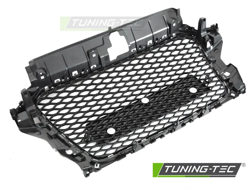 Front Grille Audi A3 8V 12-16 Sport Style Glossy Black PDC – náhľad 4