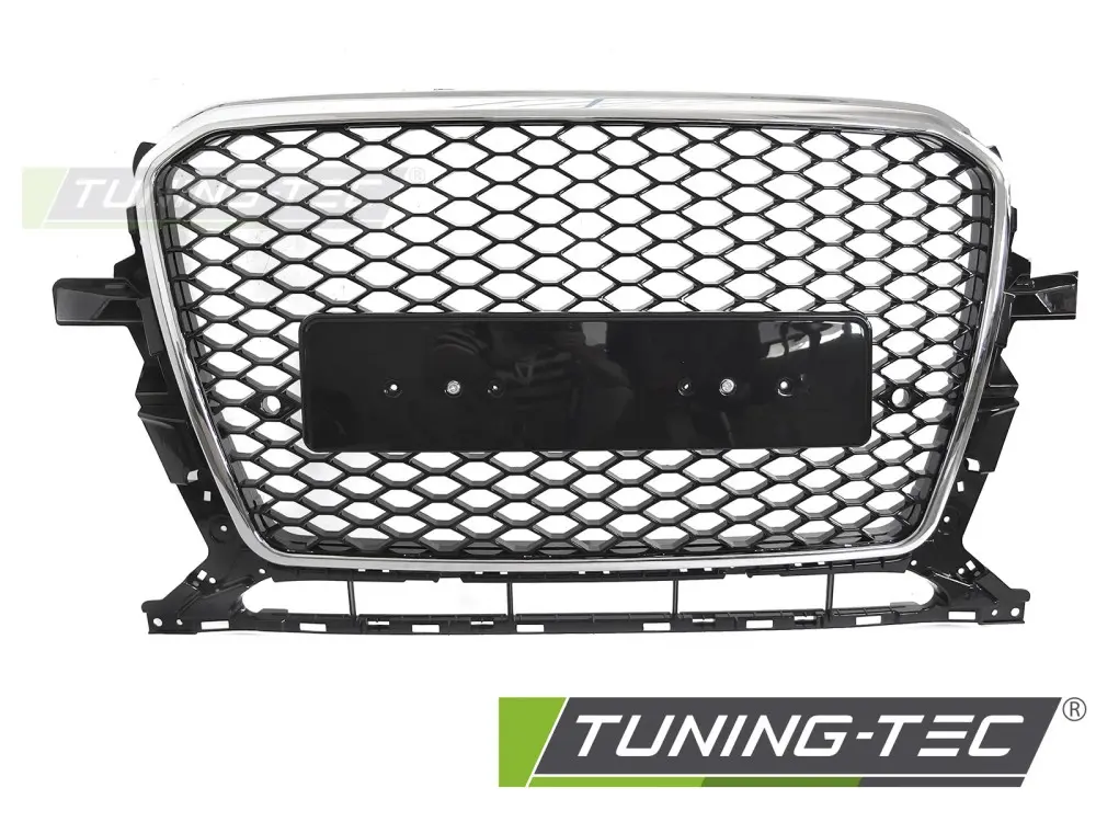 Predná maska Audi Q5 8R 12-16 Sport Style Black Chrome PDC – náhľad 2