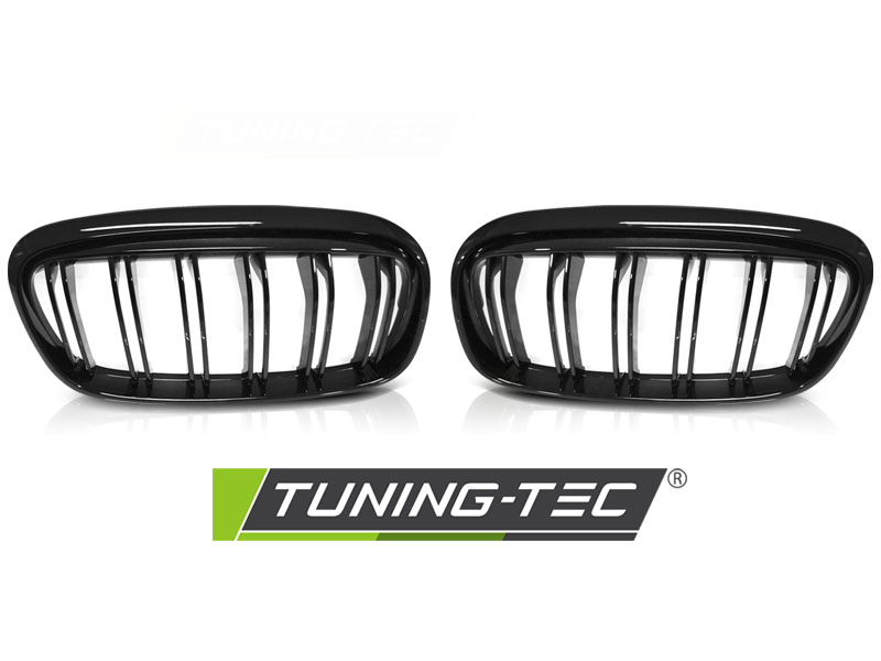 Front Grille BMW F45/F46 14-18 Double Bar Glossy Black – náhľad 2