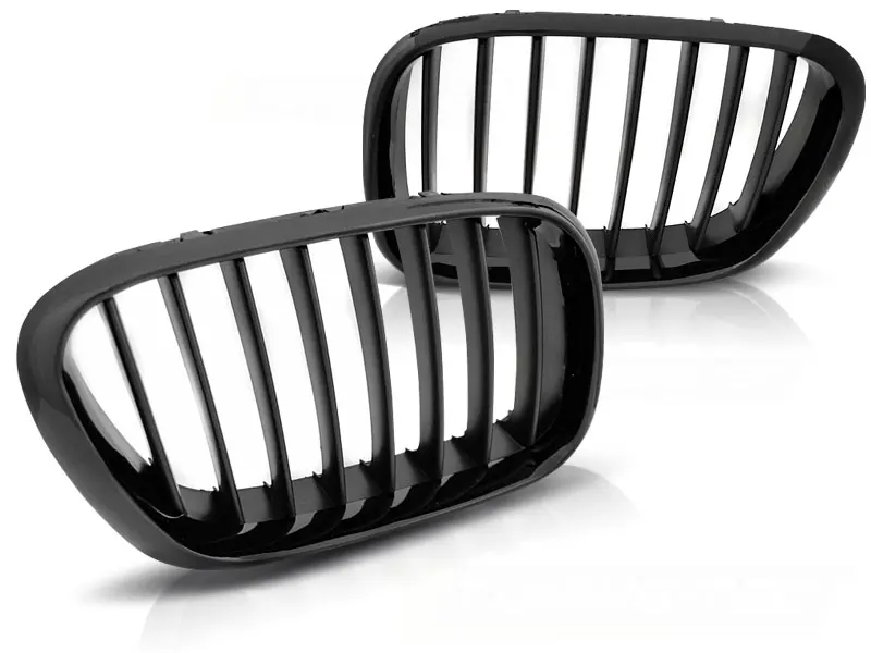 Front Grille BMW X5 E53 99-03 Glossy Black-Black Frame