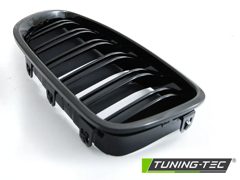 Front Grille BMW 5 Series F10 / F11 10-16 Sport Glossy Black Double Bar – náhľad 4