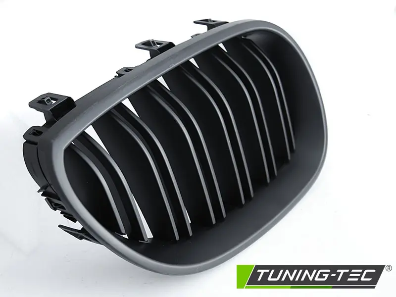 Front Grille BMW E60 / E61 03-10 Sport Double Bar Matt Black – náhľad 4