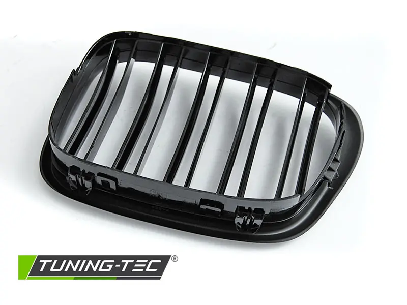 Front Grille BMW E39 95-03 Sport Glossy Black Double Bar – náhľad 5