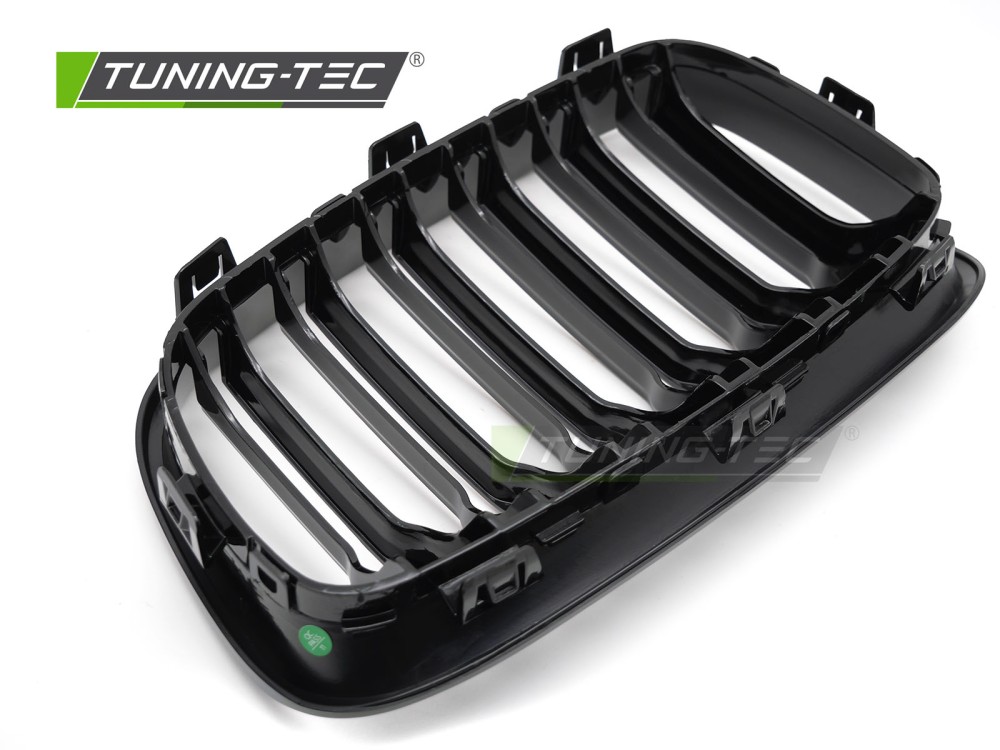 Front Grille BMW F20 / F21 11-14 Sport Glossy Black Double Bar – náhľad 5