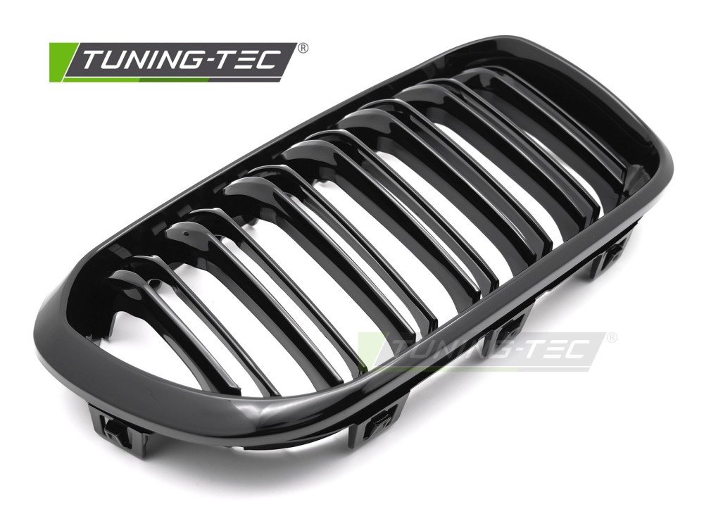 Front Grille BMW F20 / F21 LCI 15-18 Sport Glossy Black Double Bar – náhľad 3