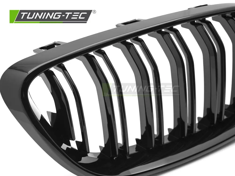 Front Grille BMW F22 / F23 13-21 Sport Glossy Black Double Bar – náhľad 3