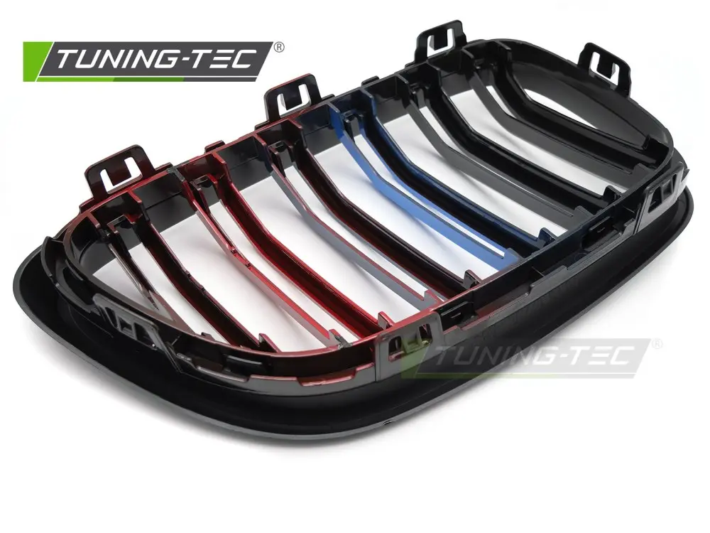 Front Grille BMW F22 / F23 13-21 Sport Black Tri-Colour Double Bar – náhľad 5