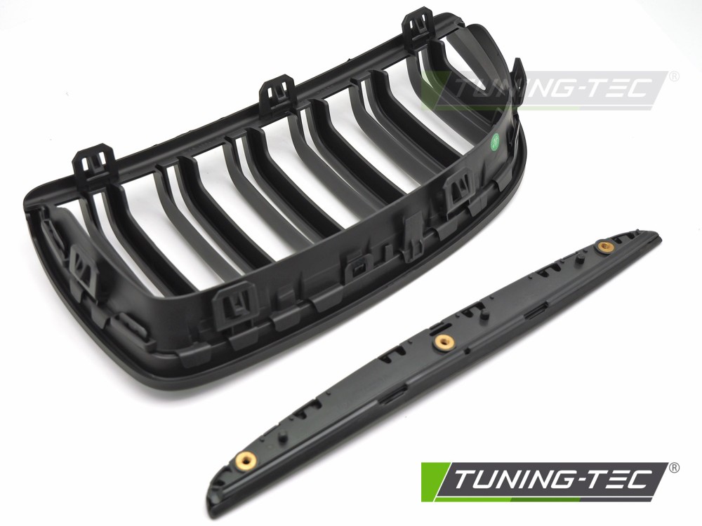 Front Grille BMW E90 / E91 05-08 Sport Matt Black Double Bar – náhľad 5