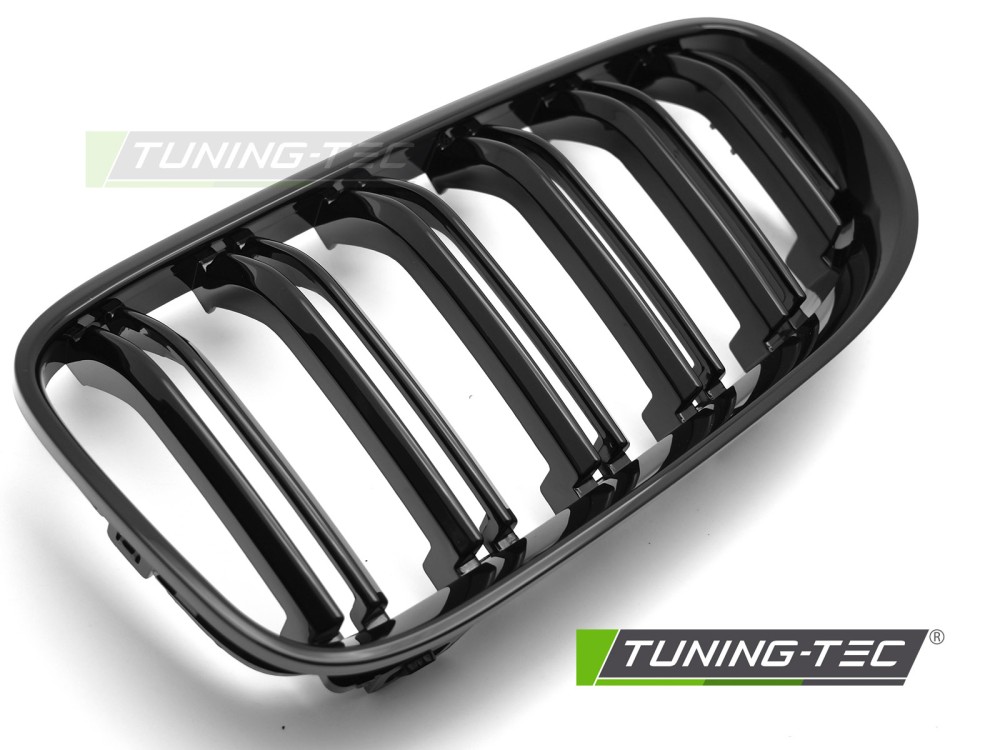 Front Grille BMW E92 / E93 LCI 10-13 Sport Glossy Black Double Bar – náhľad 4