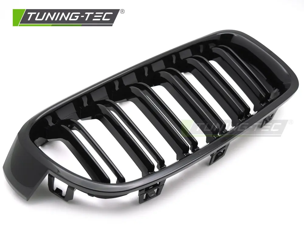 Front Grille BMW F30 / F31 11-18 Sport Double Bar Glossy Black – náhľad 3