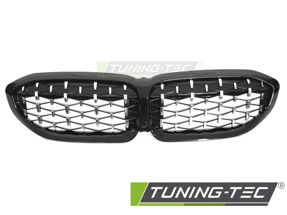 Front Grille BMW G20 / G21 19-22 Diamond Chrome Black – náhľad 2