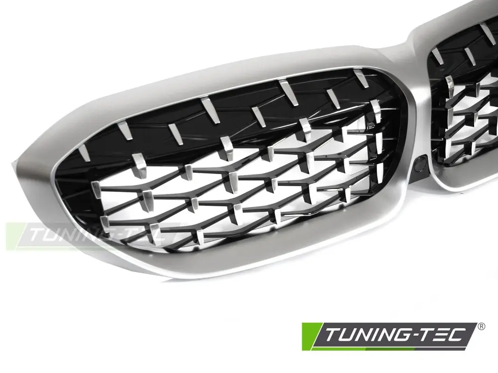Front Grille BMW G20 / G21 19-22 Diamond Silver Matt Chrome – náhľad 3