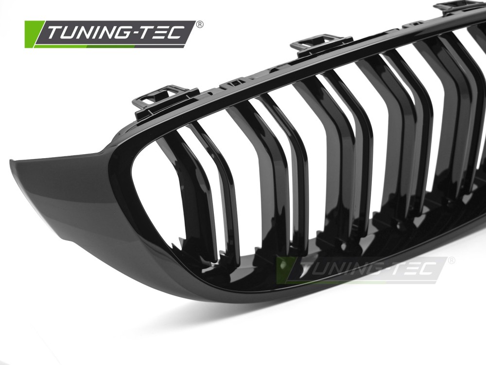 Front Grille BMW F32 / F33 / F36 13-20 Sport Glossy Black Double Bar – náhľad 3