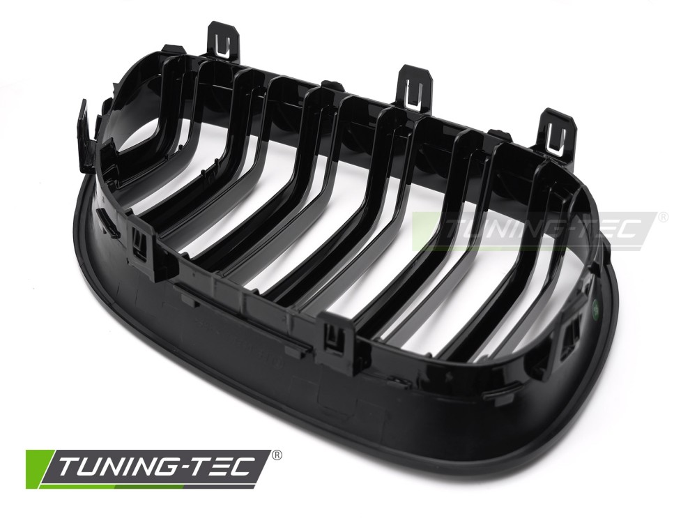 Front Grille BMW E60 / E61 03-10 Sport Double Bar Glossy Black – náhľad 5