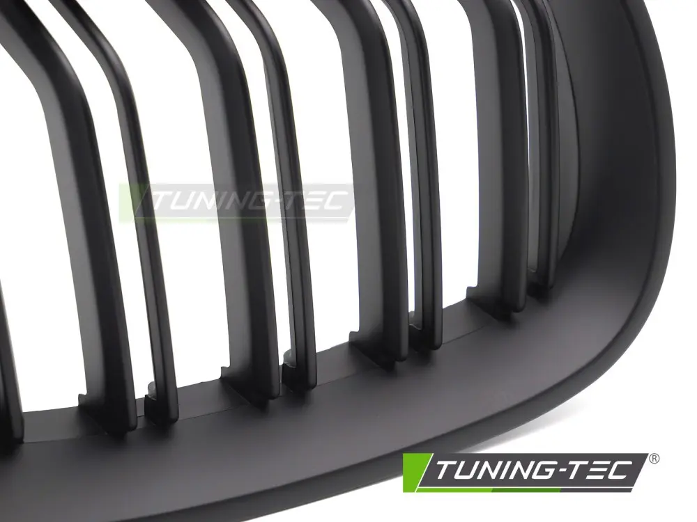 Front Grille BMW 5 Series E60 / E61 03-10 Sport Double Bar Matt Black – náhľad 3