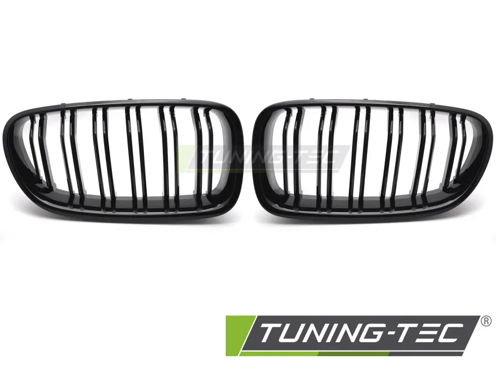 Front Grille BMW F10 / F11 10-16 Sport Double Bar Glossy Black – náhľad 2