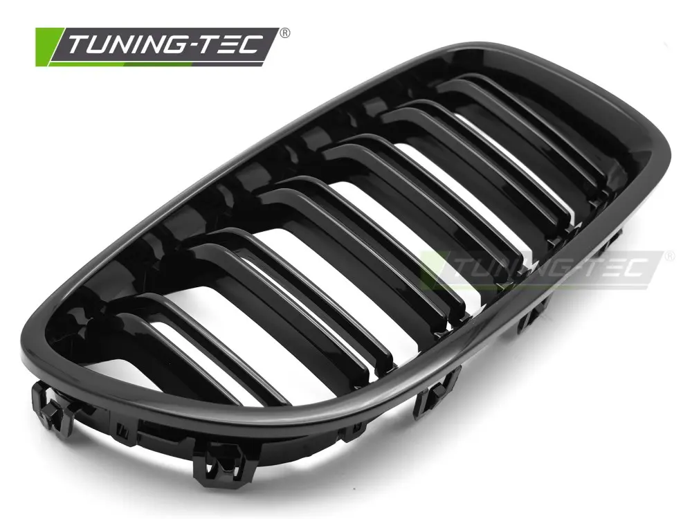 Front Grille BMW F10 / F11 10-16 Sport Double Bar Glossy Black – náhľad 3