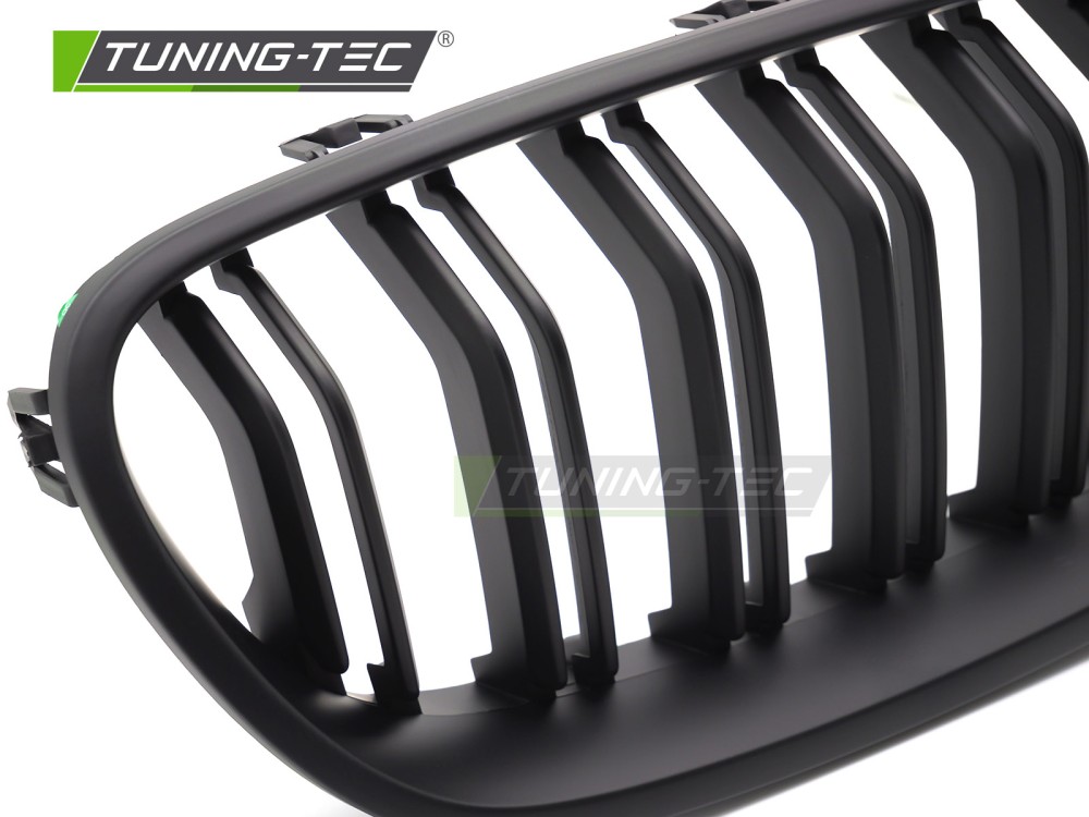 Front Grille BMW F10 / F11 10-16 Sport Matt Black Double Bar – náhľad 3