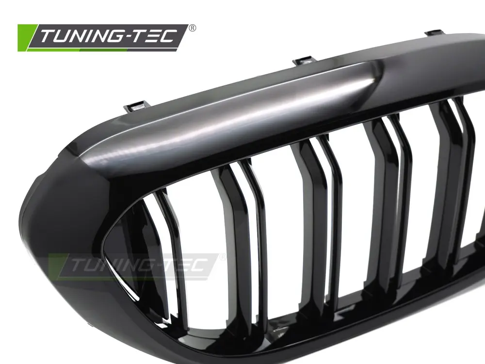 Front Grille BMW 5 Series G30 / G31 17-20 Sport Glossy Black Double Bar – náhľad 3