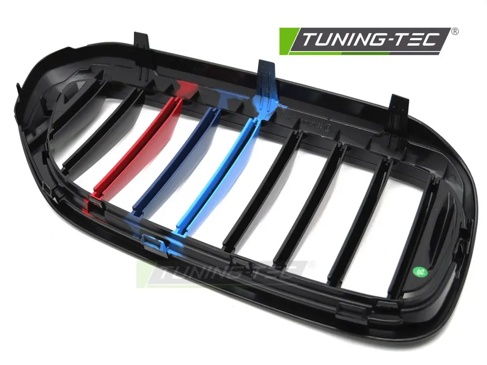 Front Grille BMW 5 Series G30 / G31 17-20 Glossy Black Tri-Colour – náhľad 5
