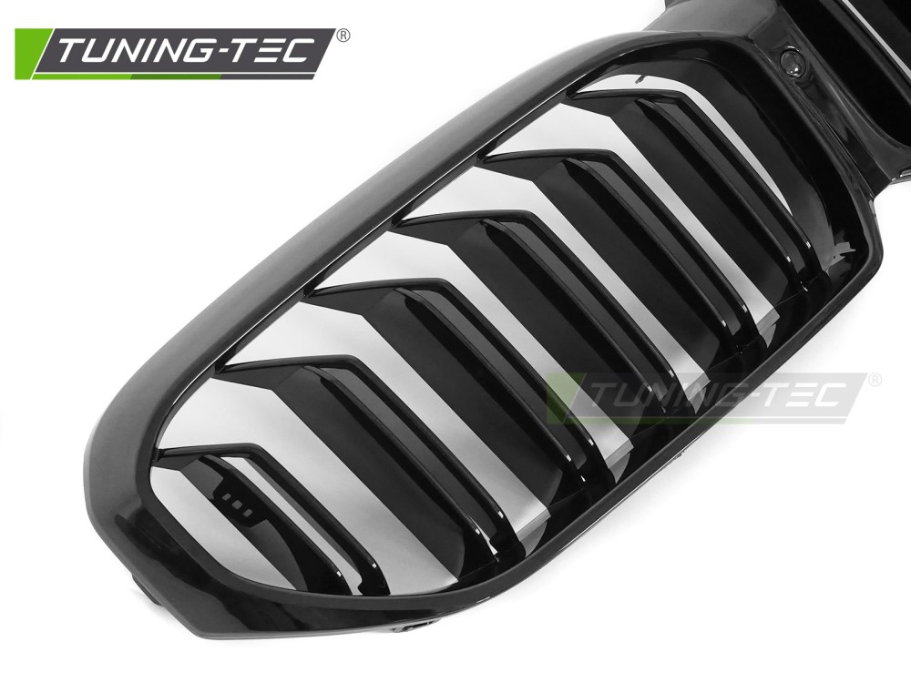 Front Grille BMW G30 / G31 LCI 20-23 Sport Glossy Black Double Bar – náhľad 3