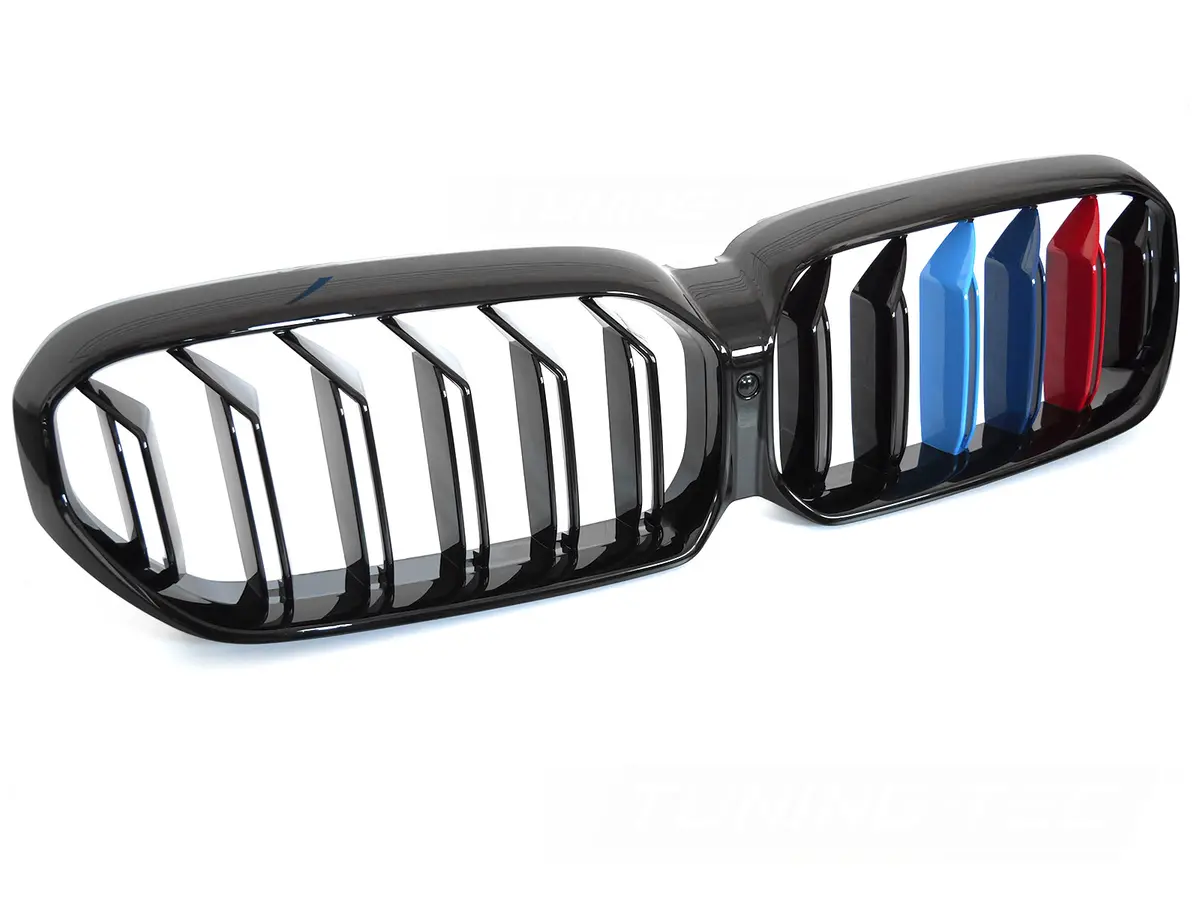 Front Grille BMW G30 / G31 LCI 20-23 Sport Glossy Black Tri-Colour Double Bar