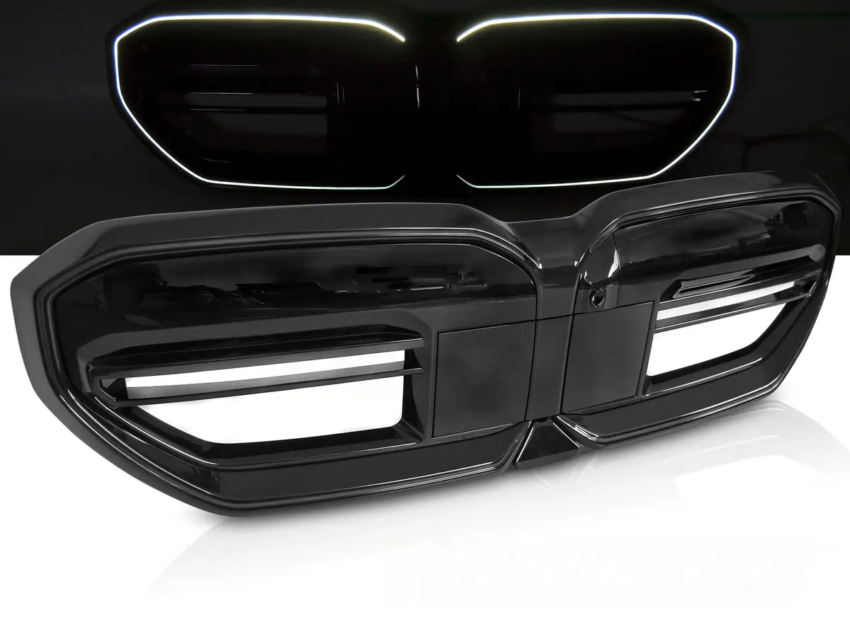 Front Grille BMW 5 Series G60 G61 23- Sport Glossy Black with LED