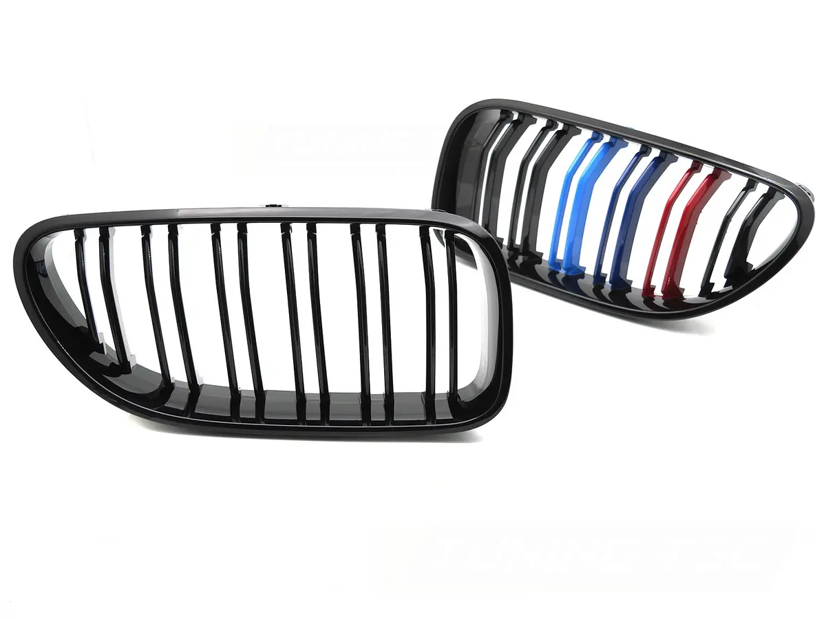 Front Grille BMW F12 / F13 11-18 Sport Glossy Black Tri-Colour Double Bar