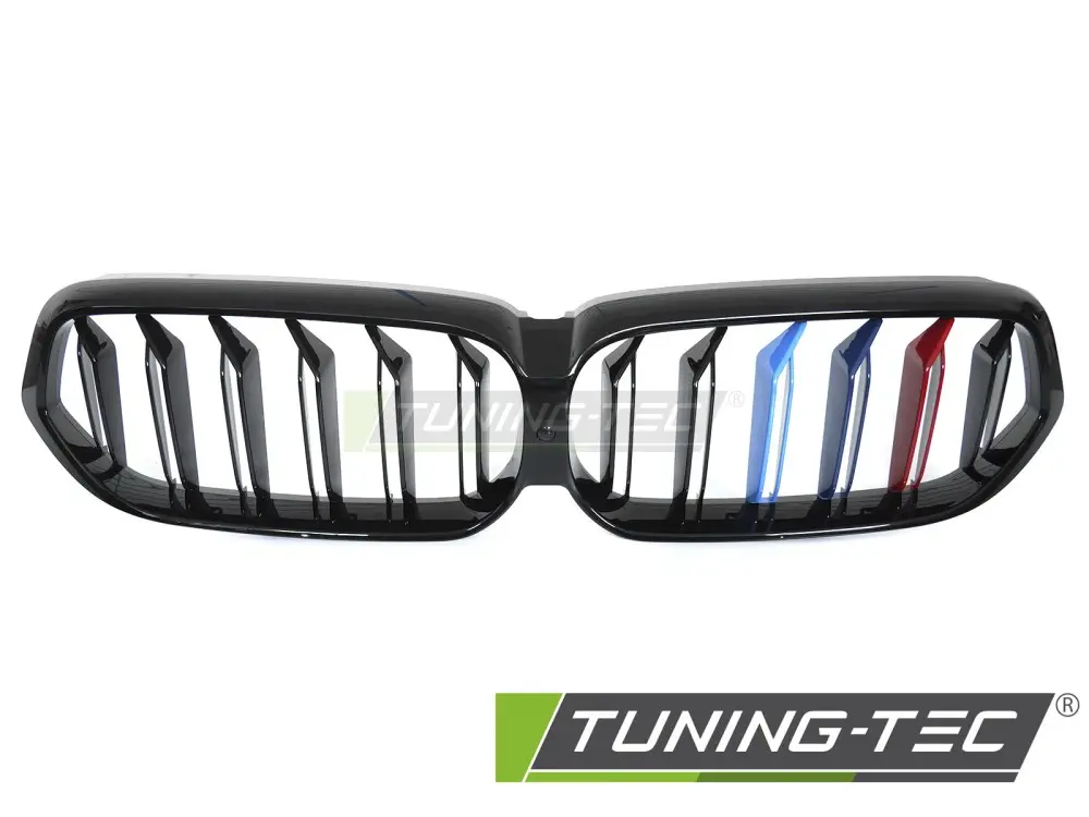 Front Grille BMW 6er G32 LCI 20-23 Sport Glossy Black Tri-Colour Double Bar – náhľad 2