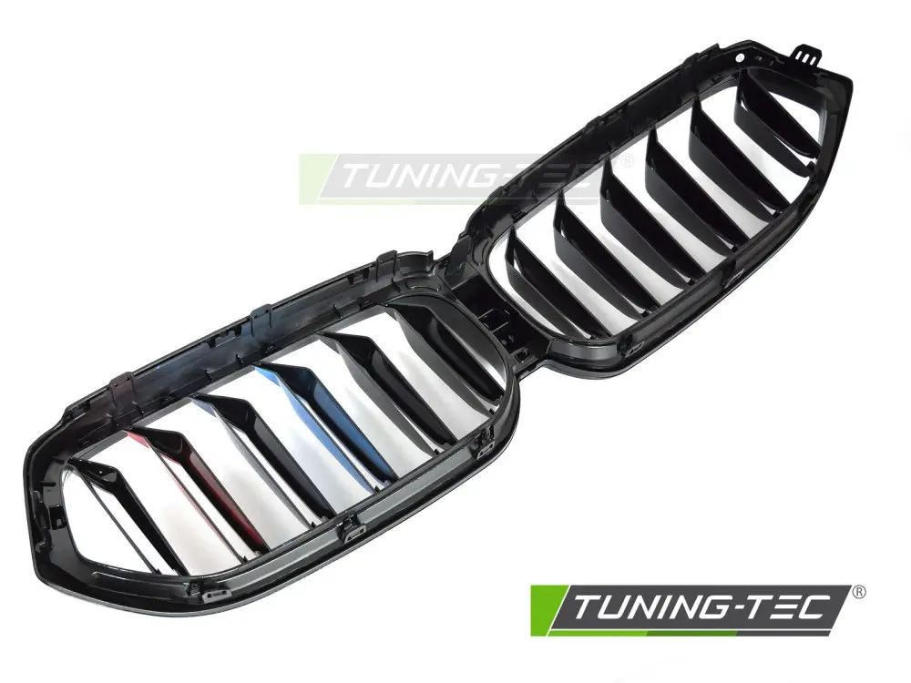 Front Grille BMW 6er G32 LCI 20-23 Sport Glossy Black Tri-Colour Double Bar – náhľad 4