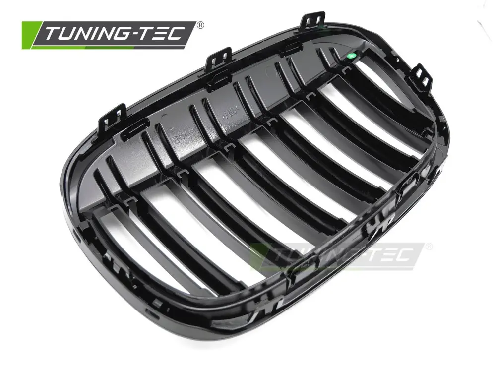 Front Grille BMW X1 F48 15-20 Sport Glossy Black Double Bar – náhľad 4