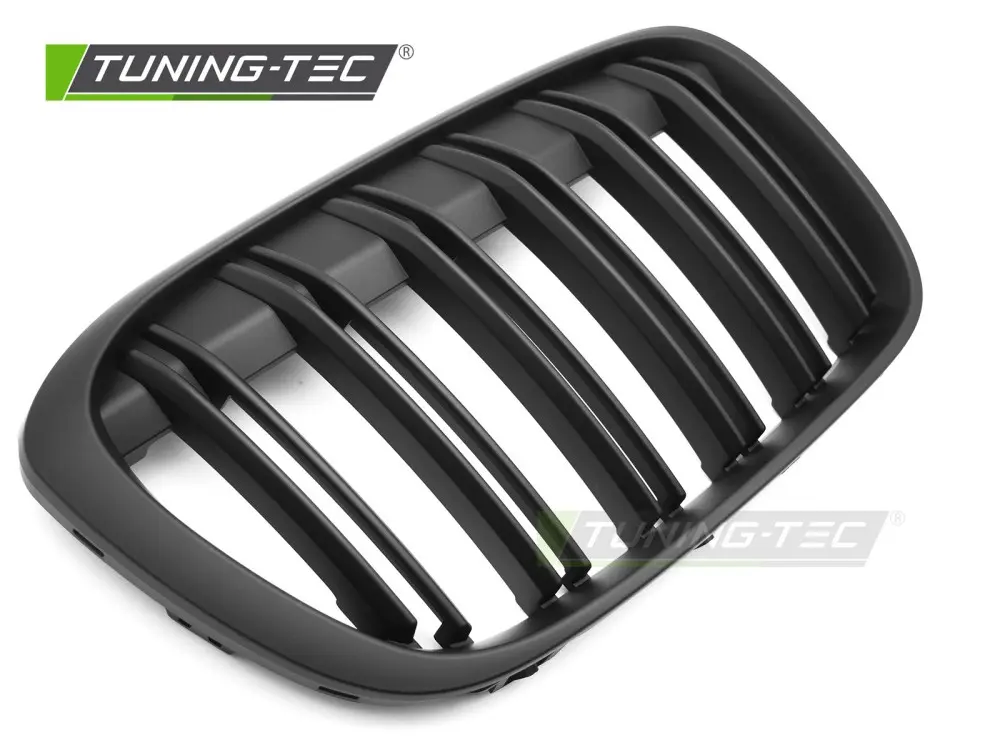 Front Grille BMW X1 F48 15-20 Sport Matt Black Double Bar – náhľad 3