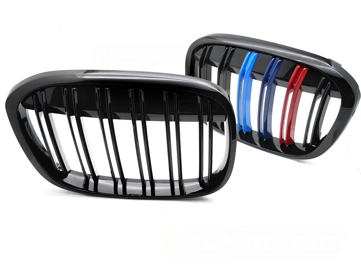 Front Grille BMW X1 F48 15-20 Sport Glossy Black Tri-Colour Double