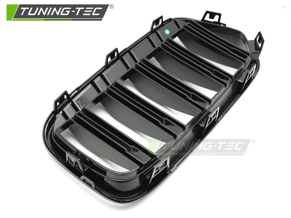 Front Grille BMW X2 F39 18-23 Sport Glossy Black Double Bar – náhľad 4