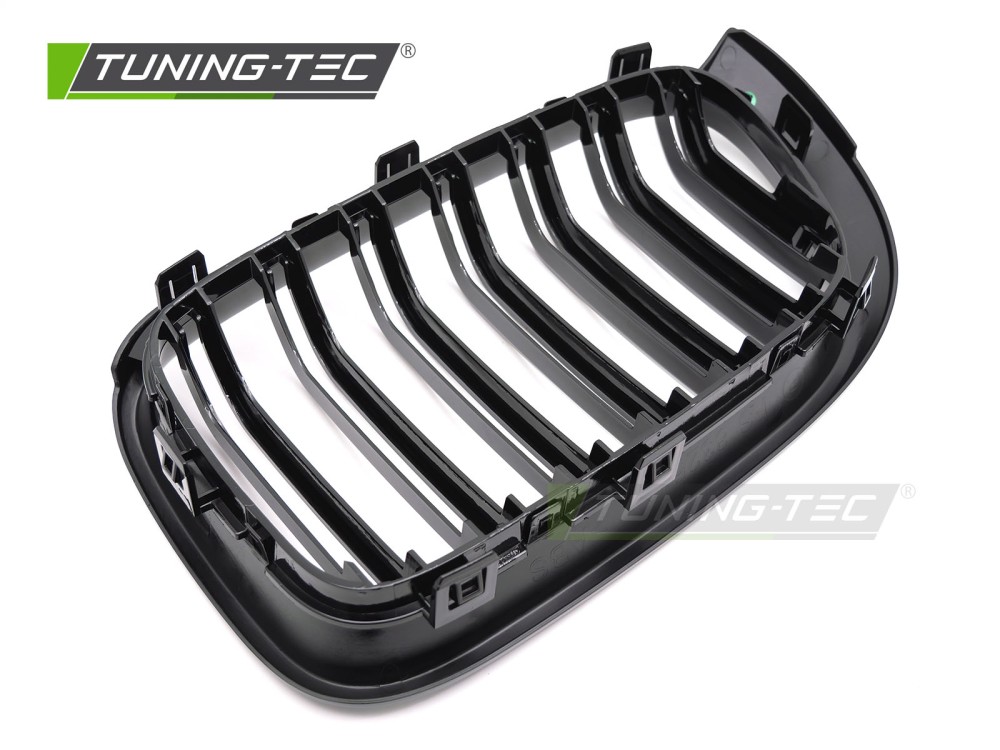 Front Grille BMW X3 F25 LCI 14-17 / X4 F26 14-18 Sport Double Bar Glossy Black – náhľad 4