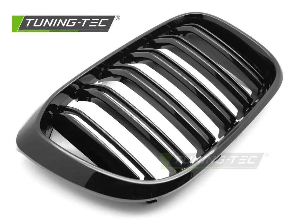 Front Grille BMW X3 G01 17-21 / X4 G02 18-21 Sport Glossy Black Double Bar – náhľad 3