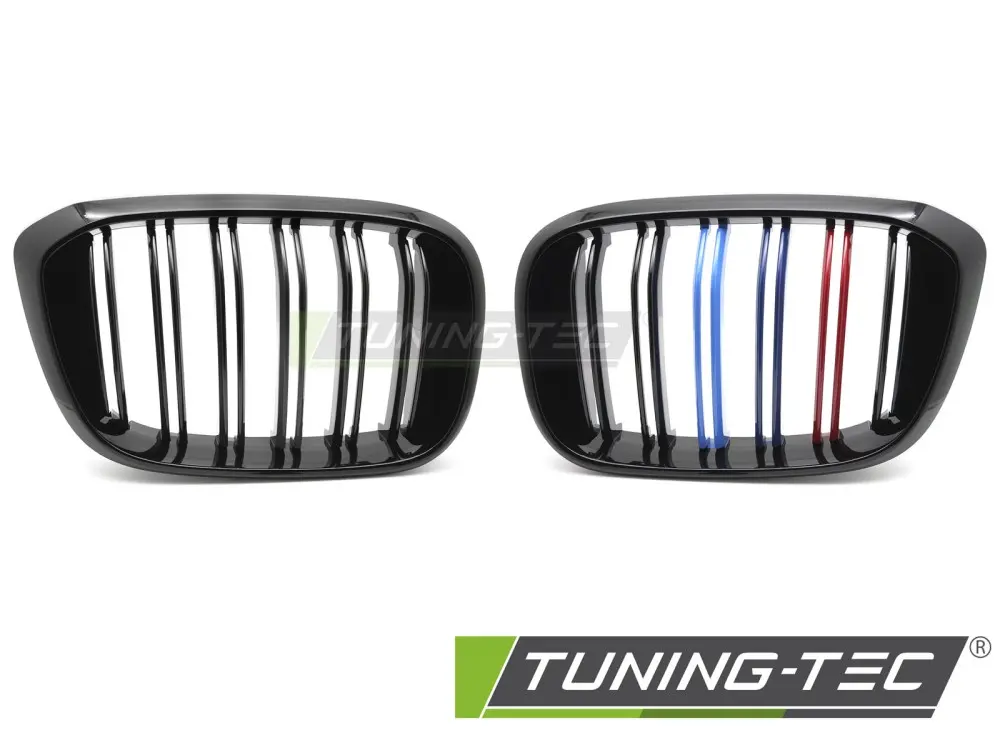 Front Grille BMW X3 G01 17-21 / X4 G02 18-21 Sport Black Tri-Colour Double Bar – náhľad 2