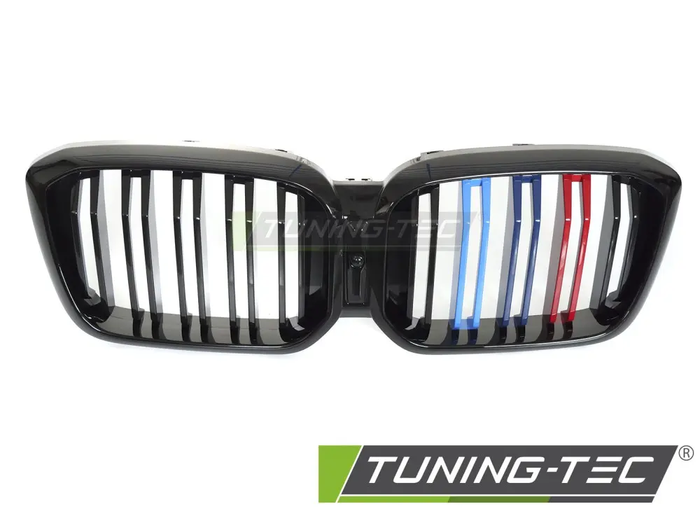 Front Grille BMW X3 G01 LCI / X4 G02 LCI 21-25 Sport Glossy Black Tri-Colour Double Bar – náhľad 2
