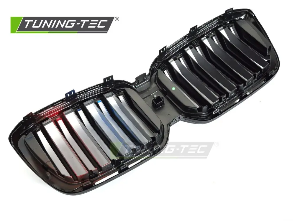Front Grille BMW X3 G01 LCI / X4 G02 LCI 21-25 Sport Glossy Black Tri-Colour Double Bar – náhľad 4