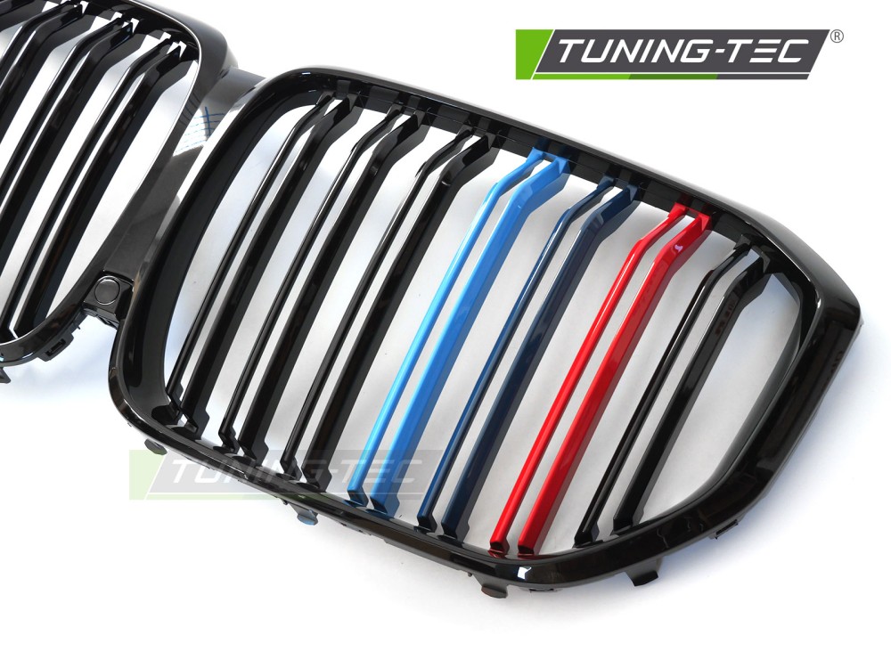 Front Grille BMW X5 G05 19-22 Sport Glossy Black Tri-Colour Double Bar – náhľad 3