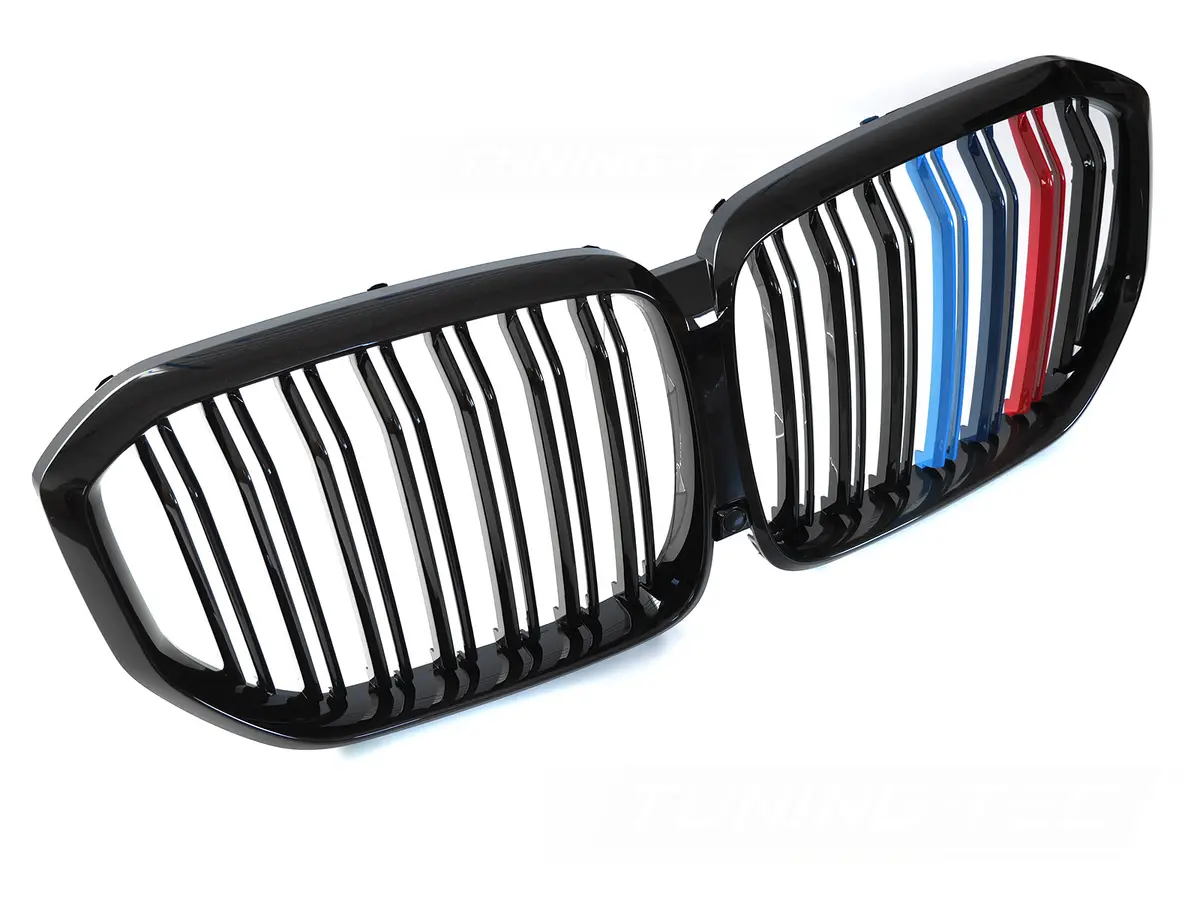 Front Grille BMW X5 G05 19-22 Sport Glossy Black Tri-Colour Double Bar