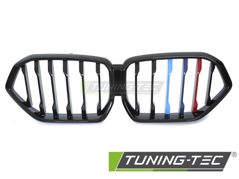 Front Grille BMW X6 G06 19-23 Glossy Black Tri-Colour – náhľad 2