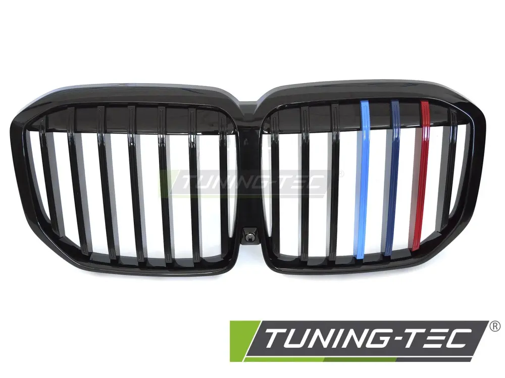 Front Grille BMW X7 G07 LCI 22- Glossy Black Tri-Colour – náhľad 2