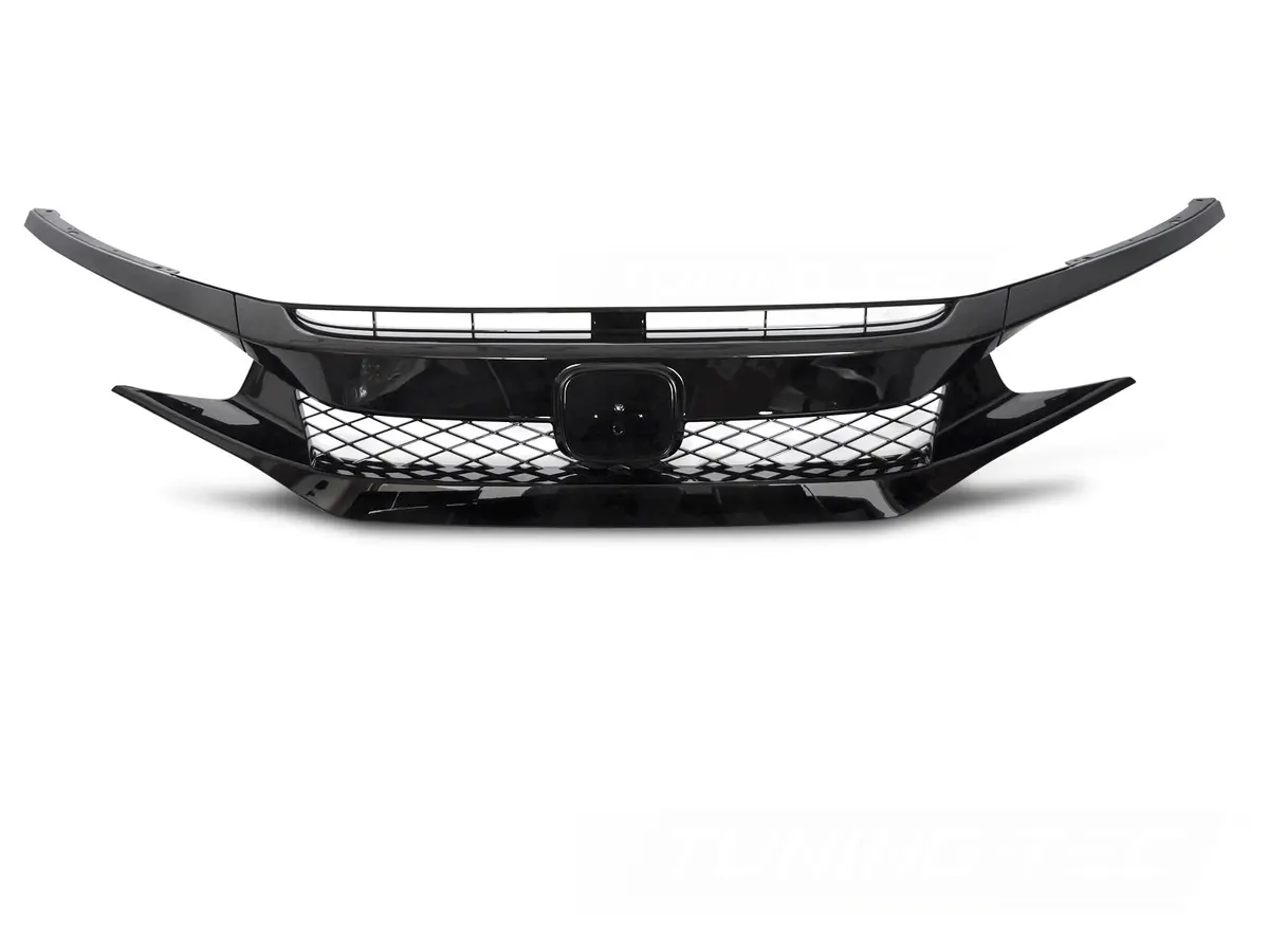 Front Grille Honda Civic X 16-21 SPORT Glossy Black