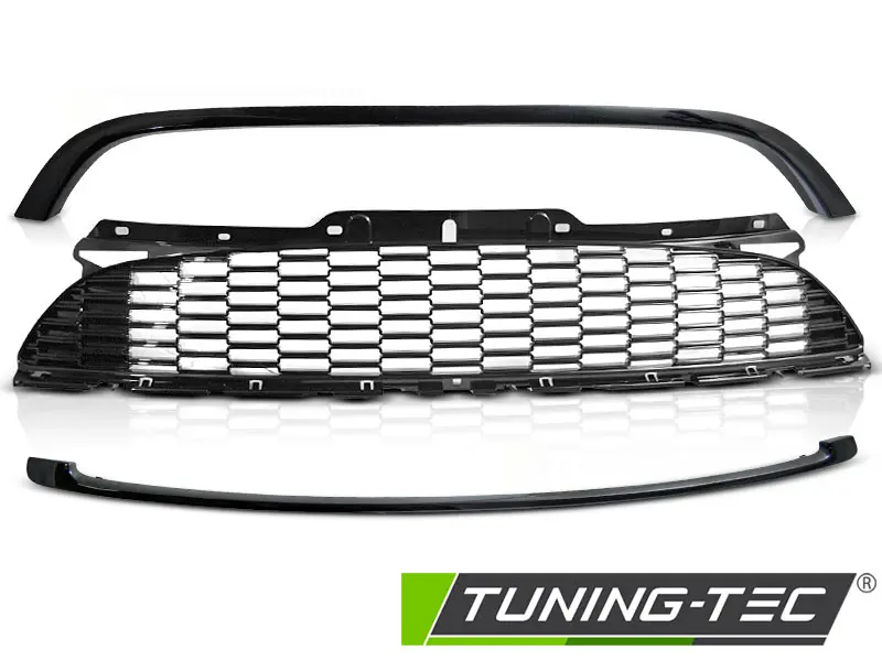Front Grille Mini Cooper S/JCW R56/57/55 06-14 Glossy Black – náhľad 2