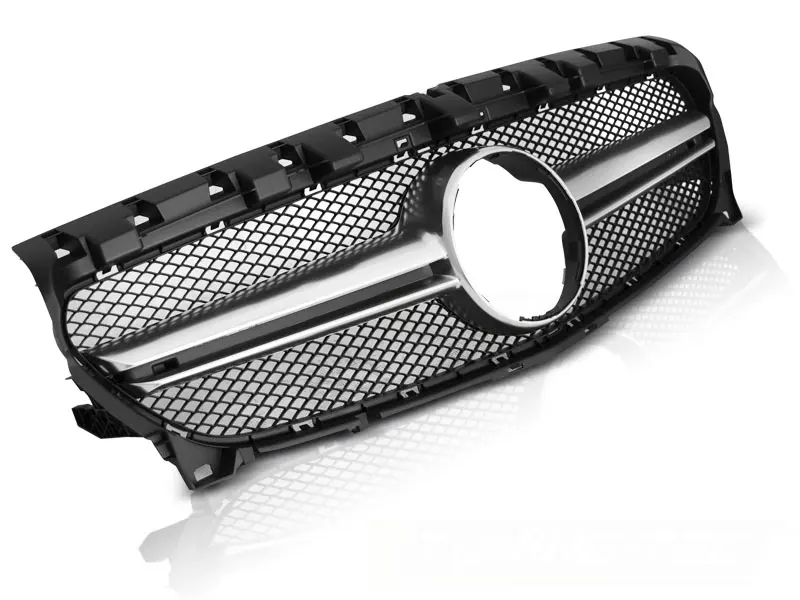 Front Grille Mercedes CLA W117 13-19 Black-Silver Sport Look