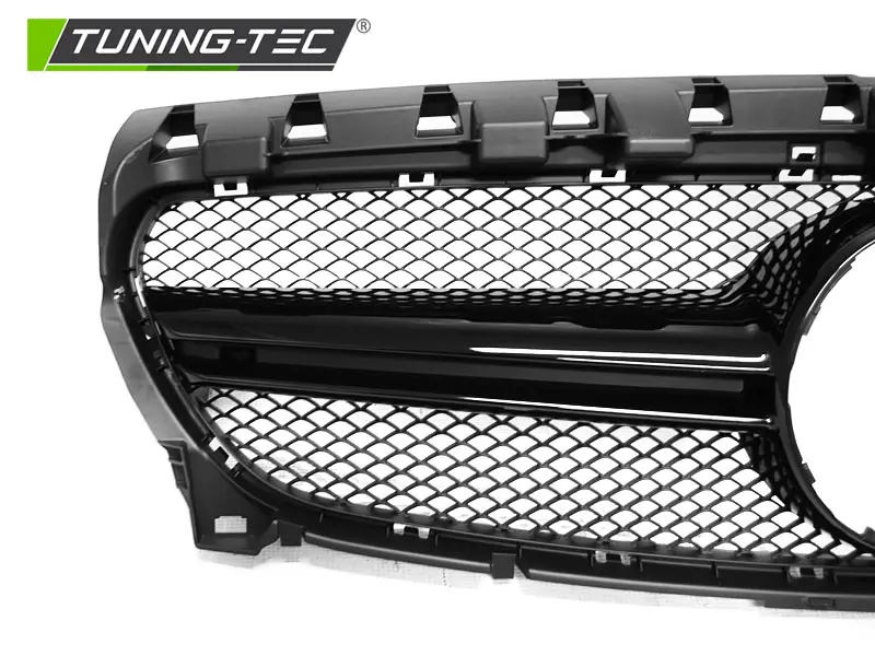 Front Grille Mercedes CLA W117 13-19 Sport Style Glossy Black – náhľad 3