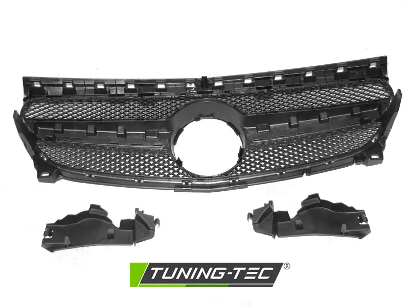 Front Grille Mercedes CLA W117 13-19 Sport Style Glossy Black – náhľad 4