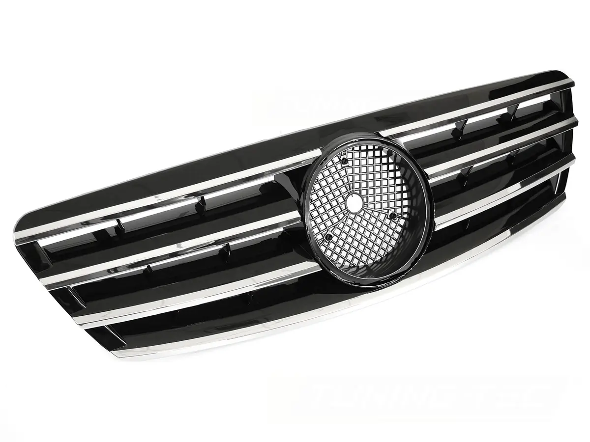 Front Grille Mercedes C-Class W203 / S203 00-07 CL Style Black-Chrome