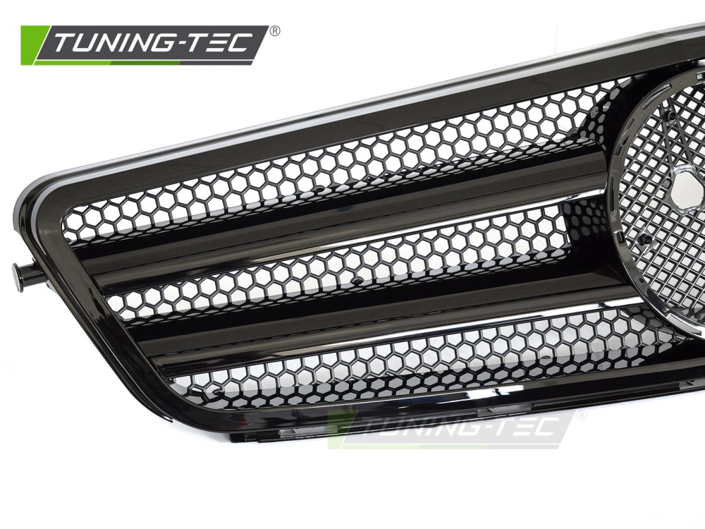 Front Grille Mercedes C-Class W204 / S204 07-14 Sport Glossy Black – náhľad 3